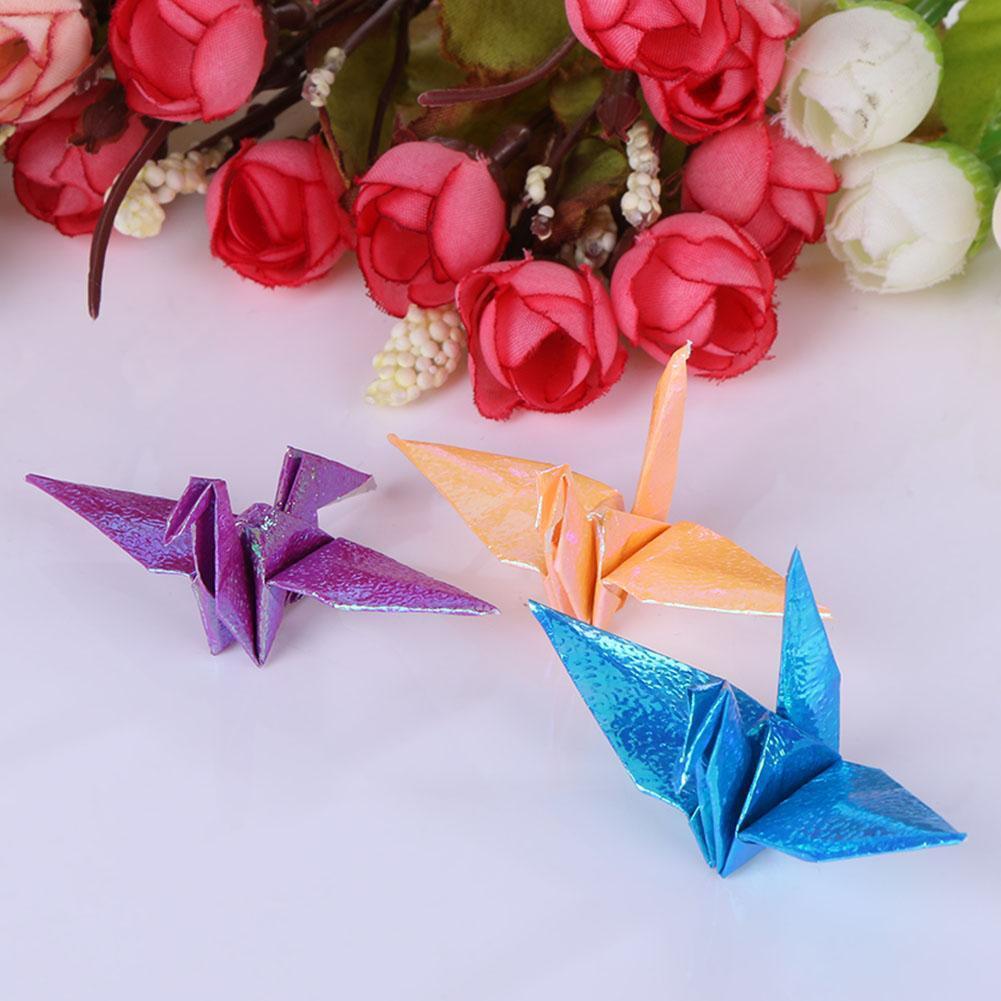 20pcs/set Rectangle Origami Papers Shining Folding Solid Papers for DIY(2)
