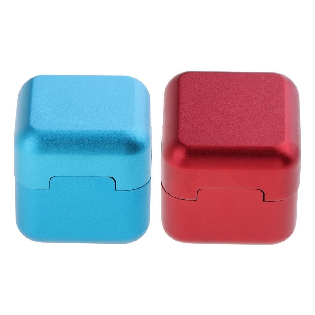 2 X Billiard Chalk Holder Aluminum Billiard Stick Case