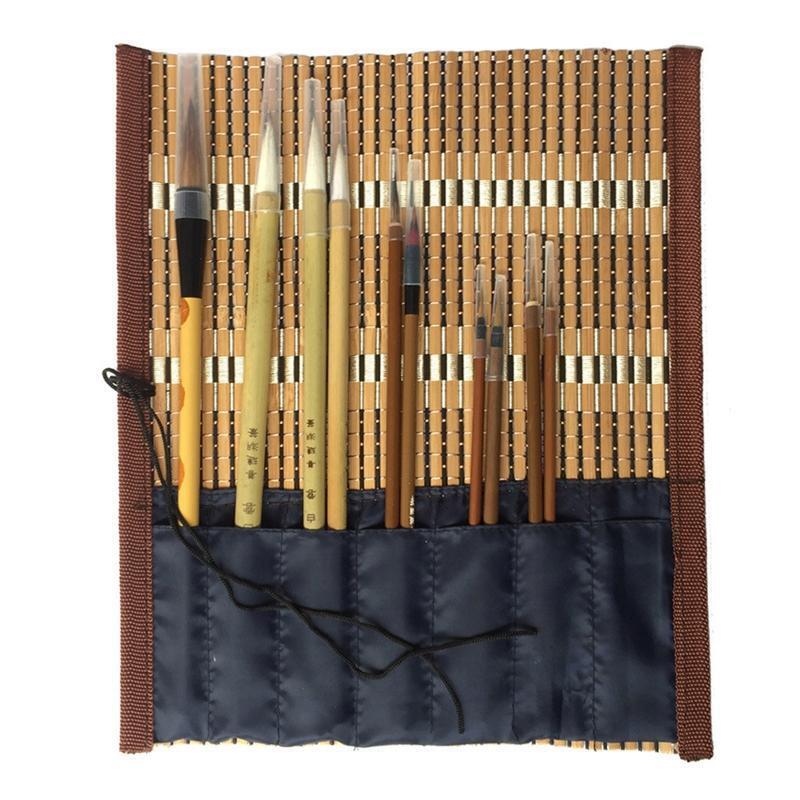 Chinese Calligraphy Brushes with Brush Holder Watercolor Brush Pro Artist Set