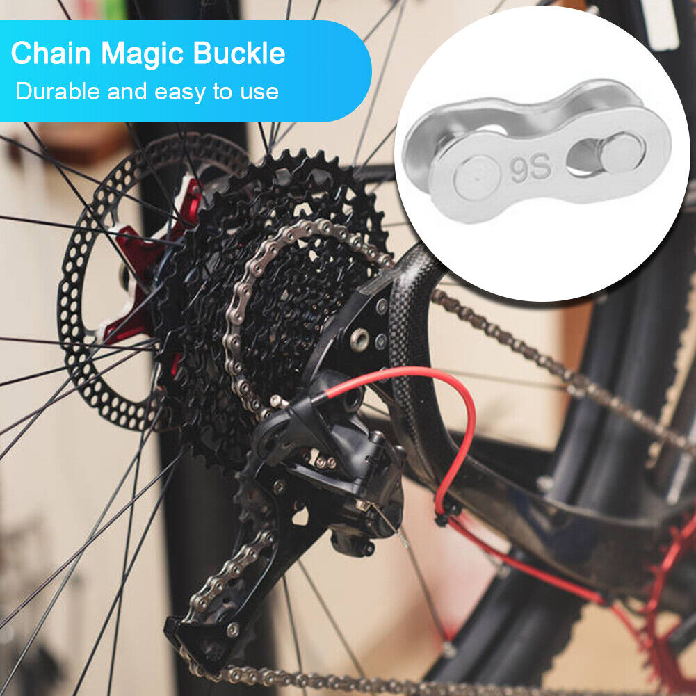 TOOPRE 2 Pairs Bicycle Chain Link Connector MTB Bike Master Links (9S)