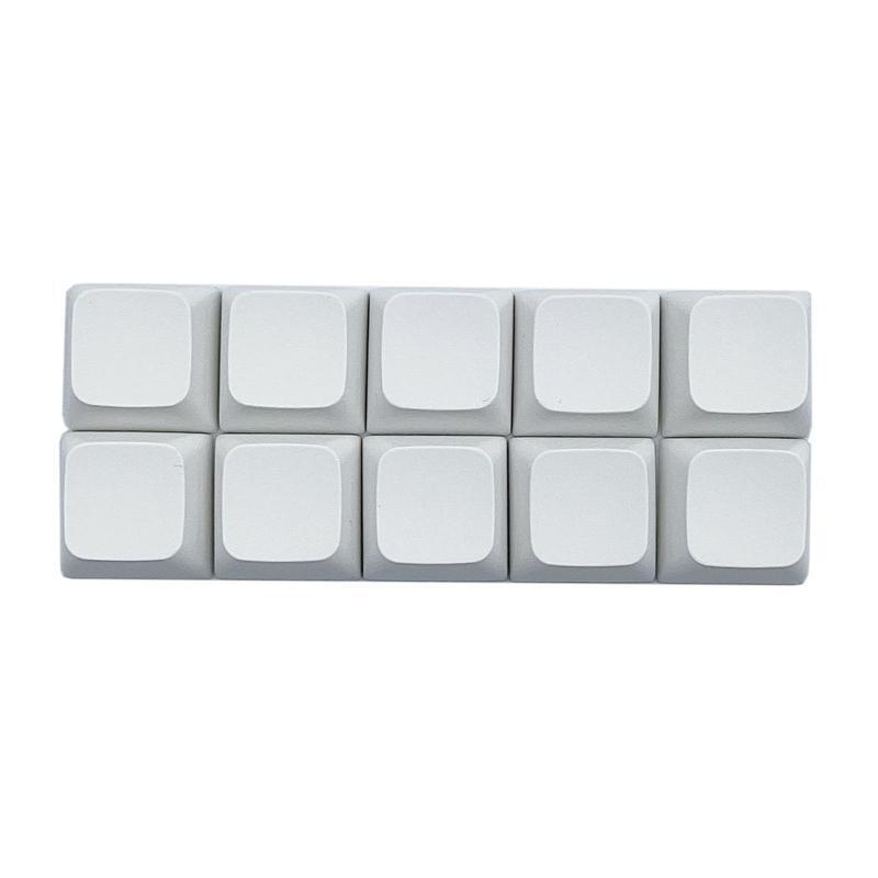 10 Keys PBT Keycap XDA Profile 1U Not Engraving Key Cover for Cherry MX Switches