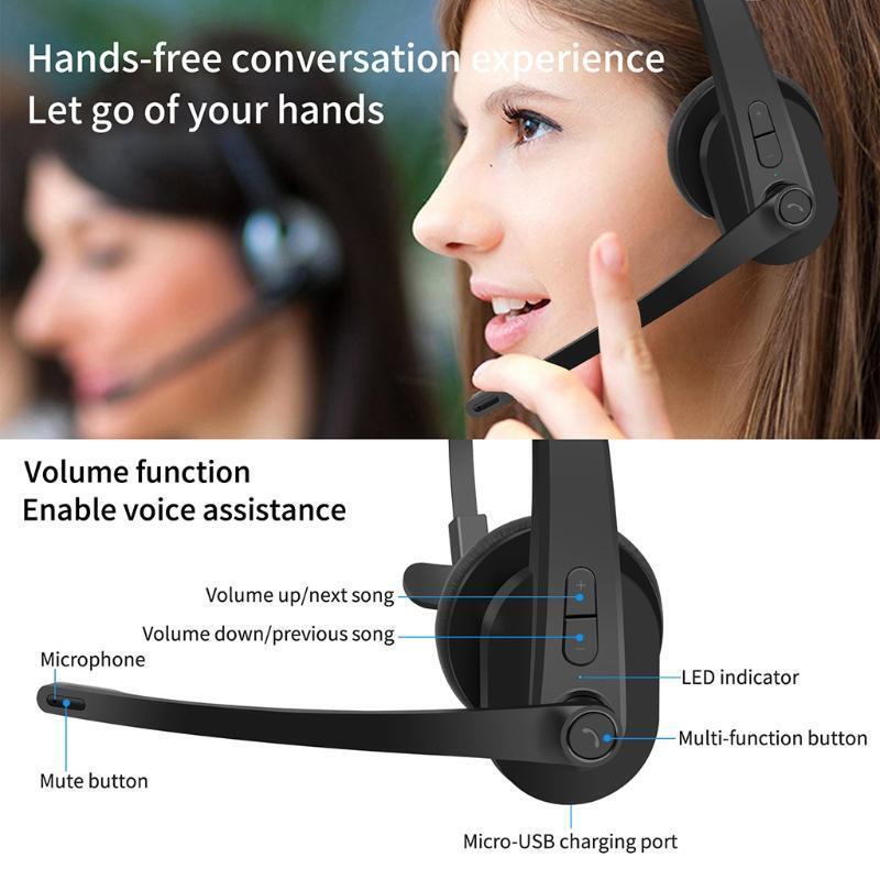 Telephone Headset for Office PC Laptop Phone Call Doesn't Hurt for a Long Time