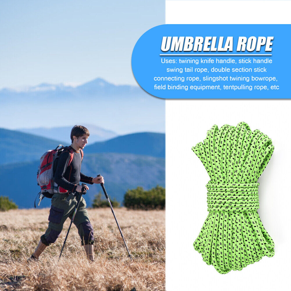 10m/roll 2.5mm Outdoor Camping Hiking Accessories Reflective Tent Rope