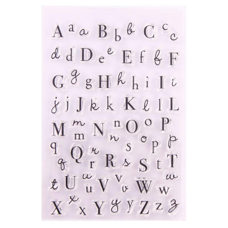 Silicone Stamp Alphabet Seal Photo Album Decorative Mold DIY Crafts Accessory