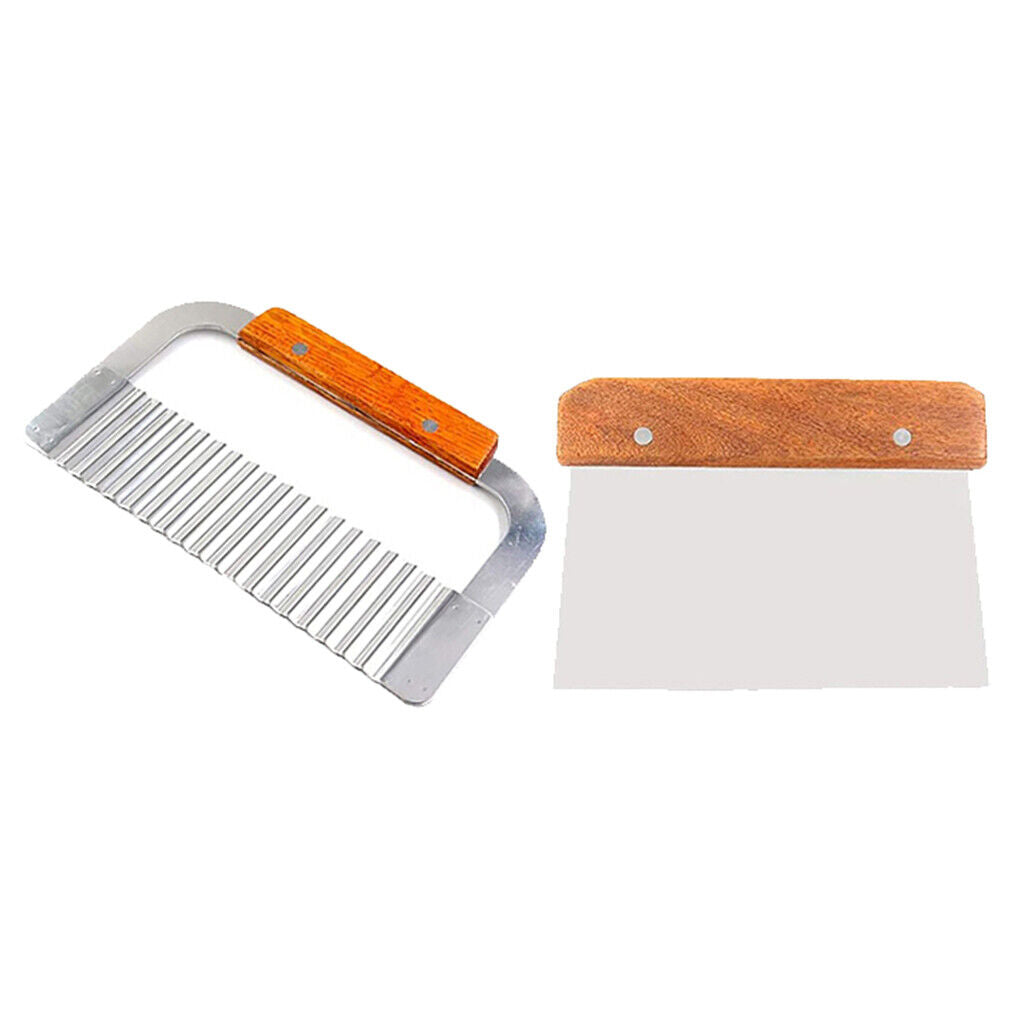 2Pcs Silicone Soap Mold Loaf Soap Cutting Wavy Straight Scraper Planer