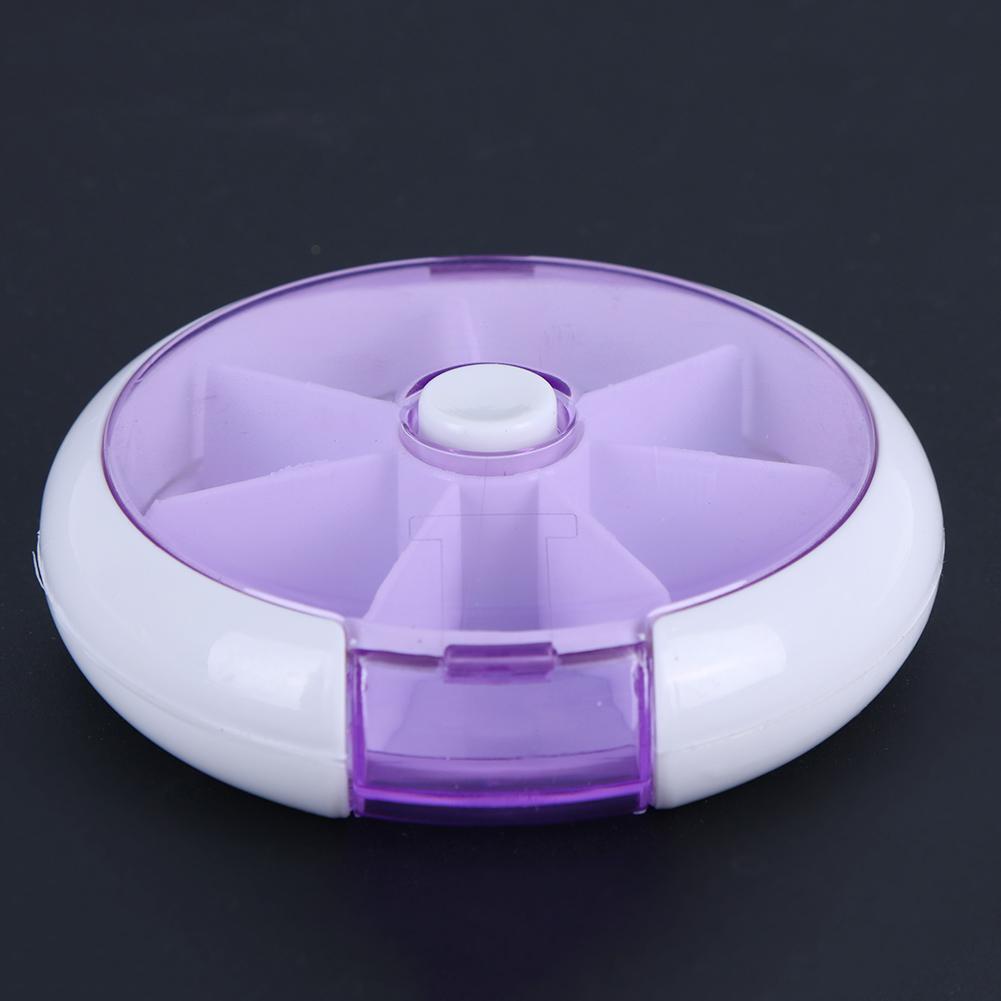 7Day One Week Round Portable Pill Case Medicine Box Storage Organizer(3)
