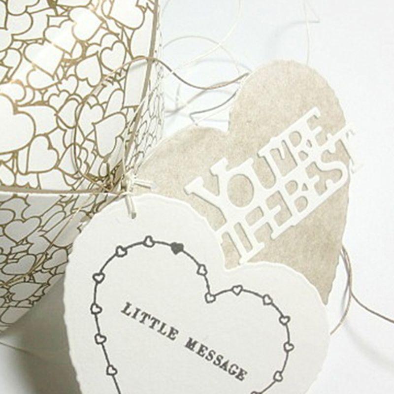 You Are the Best Metal Cutting Dies Stencil Scrapbooking DIY Album Stamp Paper