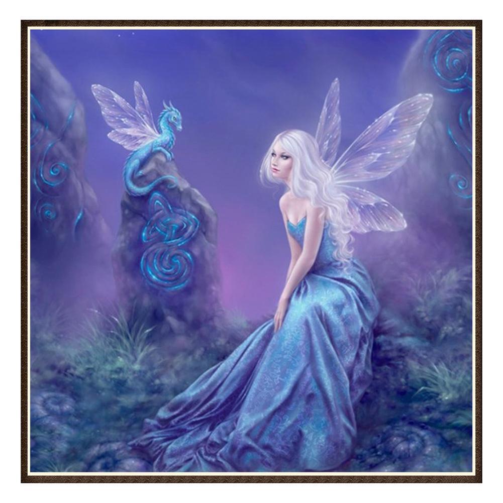 Elf Girl Round Diamond Painting Embroidery DIY Needlework Cross Stitch Set