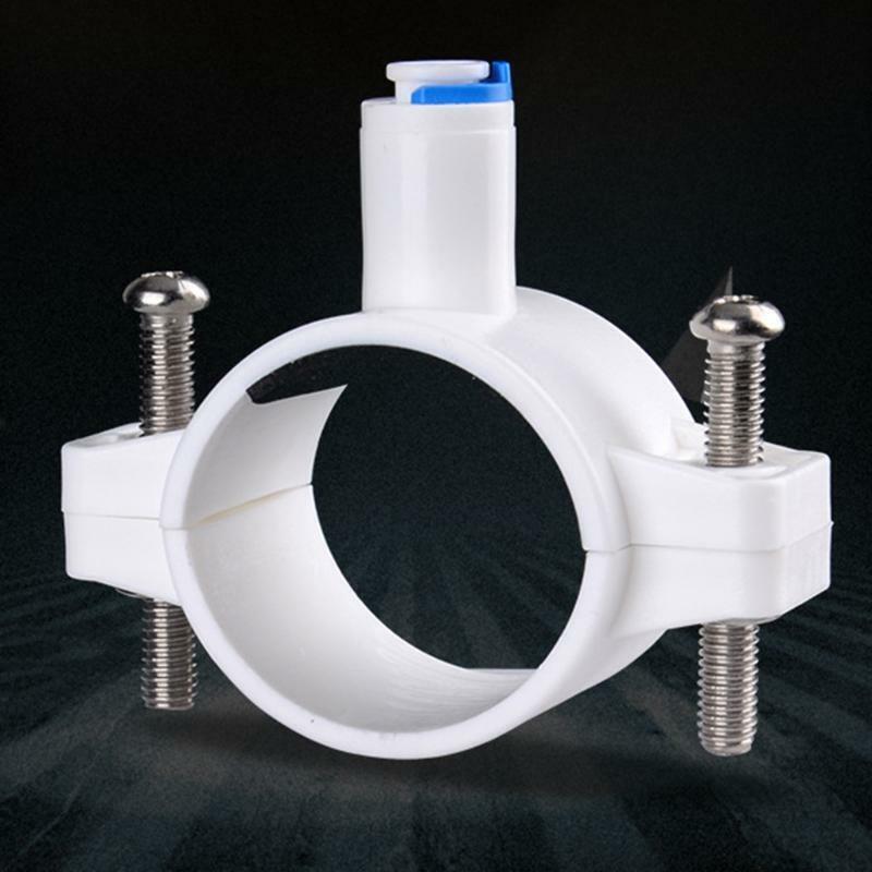 Pipe Fittings RO Water 40mm Drain Waste Water Pipe Clamp Saddle Clips 1/4" Hose