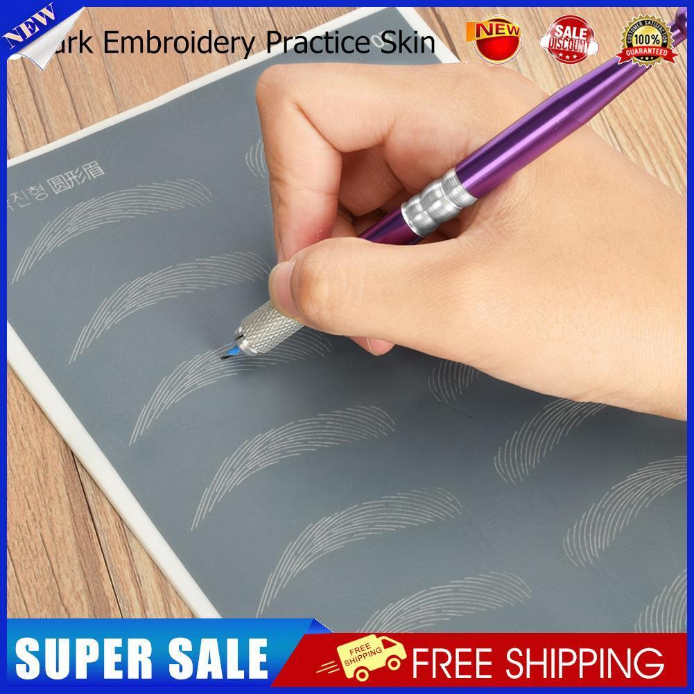 Microblading Semi-Permanent Eyebrow Tattoo Practice Skin Sheet (Round)
