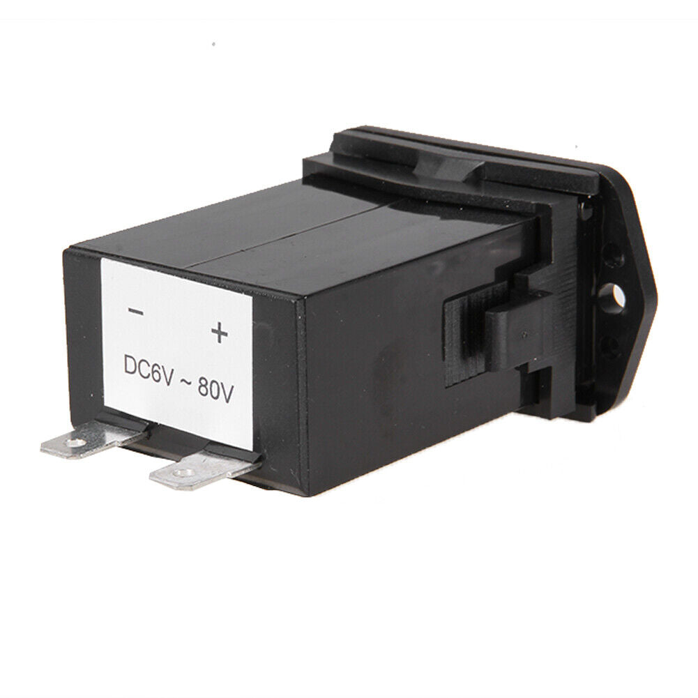 DC 6V-80V Hour Meter Hourmeter Gauge for Boat Car Truck Engine Rhombus