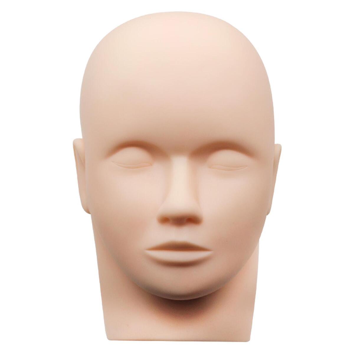 Silicone Head Mold Lash Extension Supplies Soft Touch for Practice Training