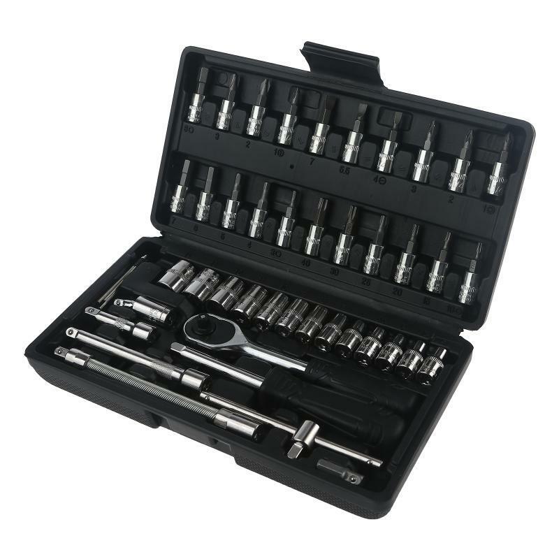 46 in 1 Socket Ratchet Wrench Set for Maintenaning Automotive Mechanical