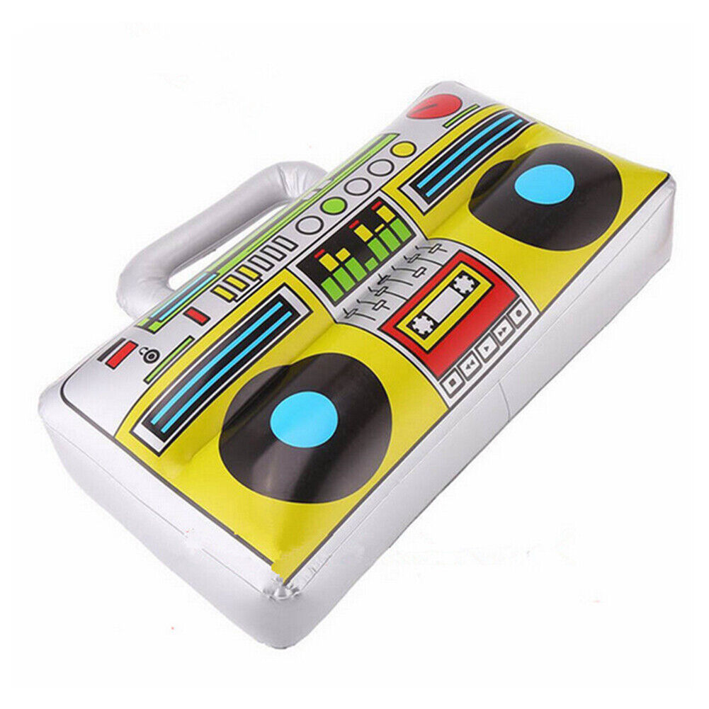 80s 90s Inflatable Radio Props Party Decorations Birthday Supplies (02)