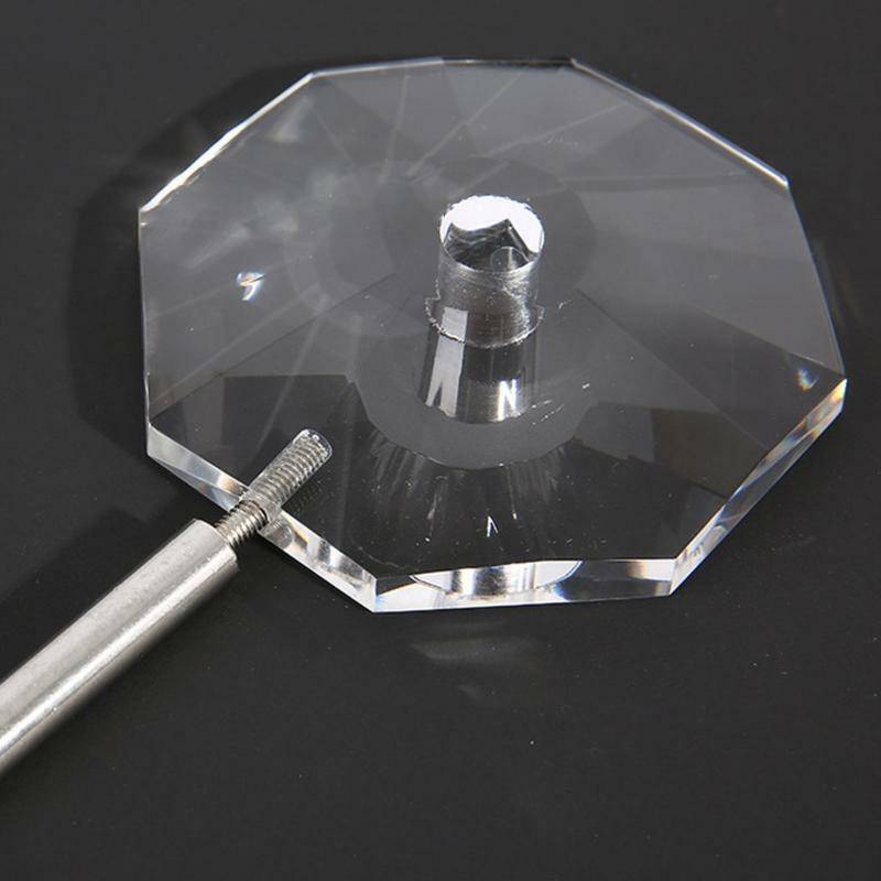 80mm Octahedral Prism Transparent Glass Octahedral Prism For Photos Pictures