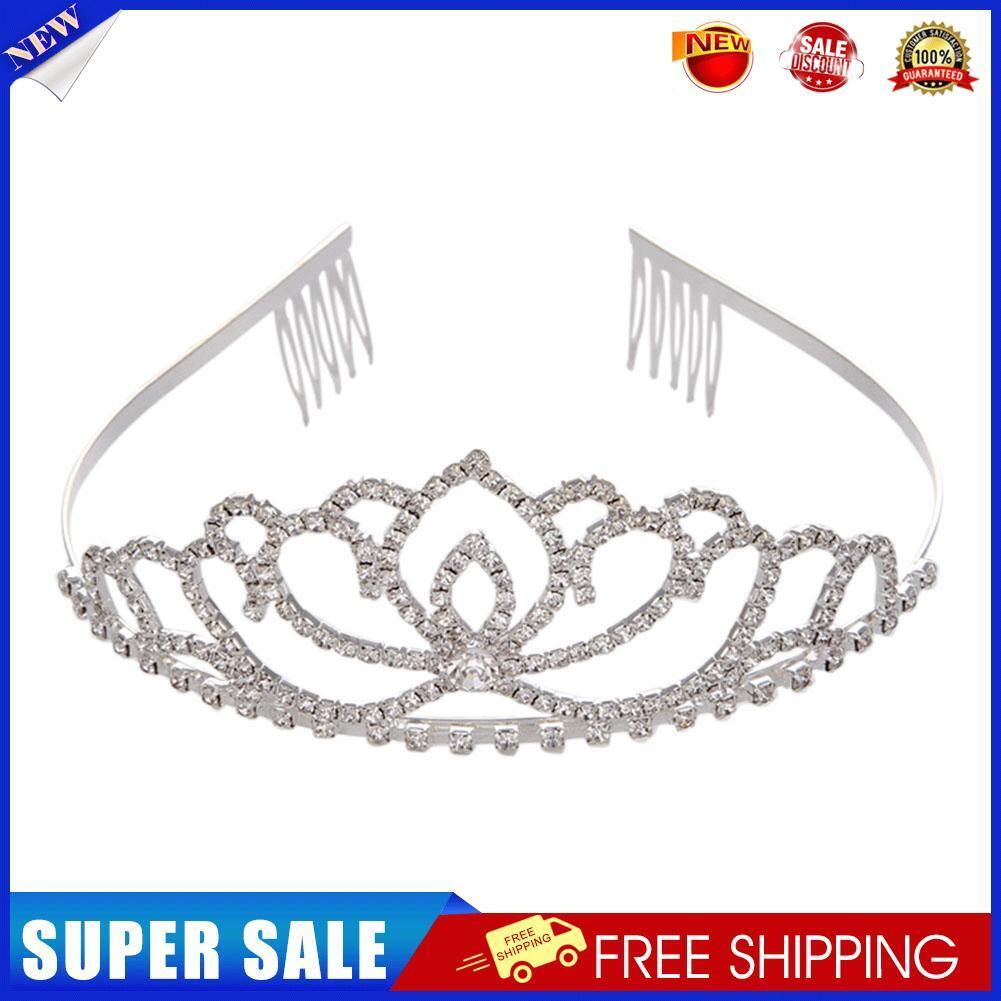 Bride Wedding Headdress Jewelry Crystal Hair Crown Dinner Accessories