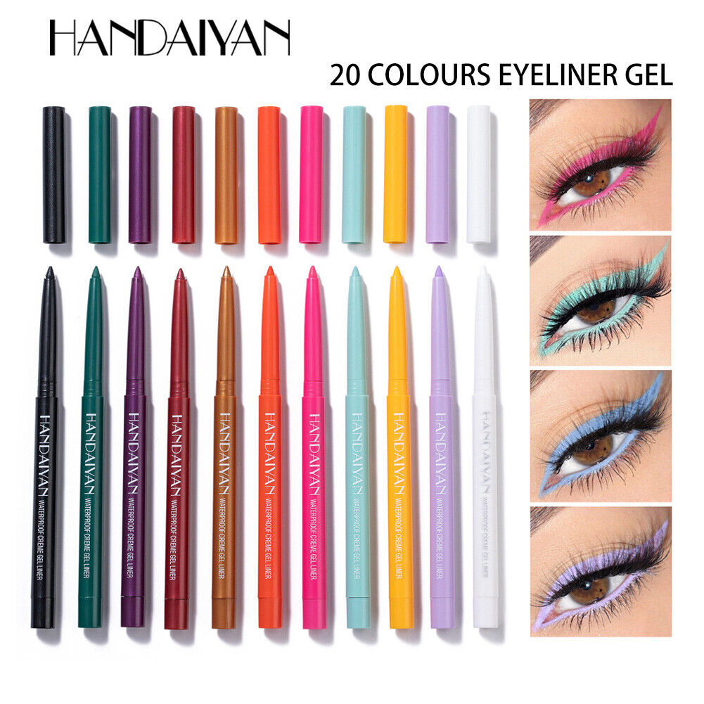Handaiyan Colored Eyeliner Set Waterproof Eyeliner Pencil Long Lasting Kits