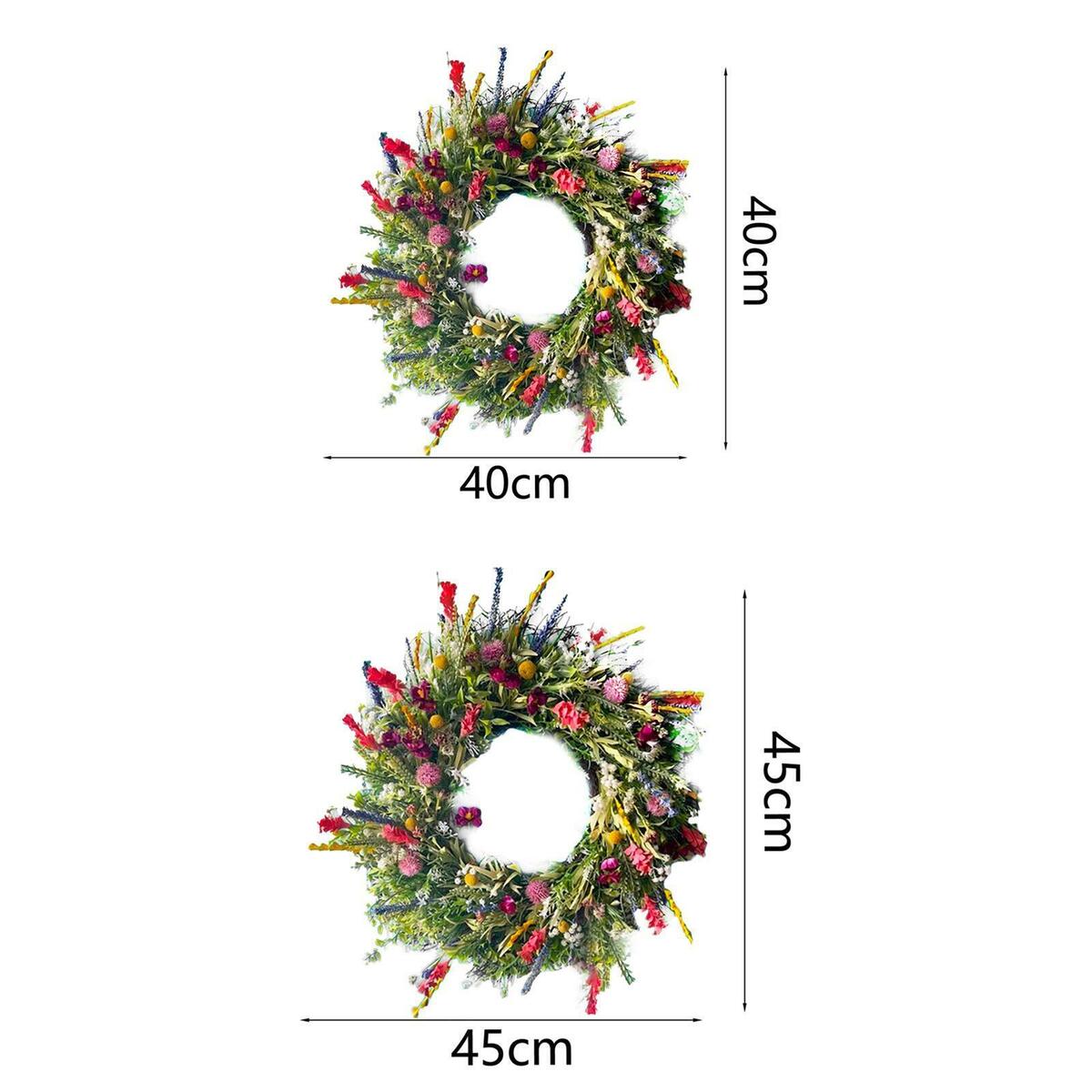 2x Round Spring and  Wreath Spring Hanging Ornaments  Decor