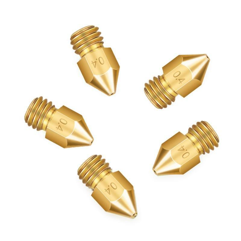 15pcs 1.75mm Throat Tube+0.4mm Extruder Nozzle Print Heads+Heater Blocks Hotend
