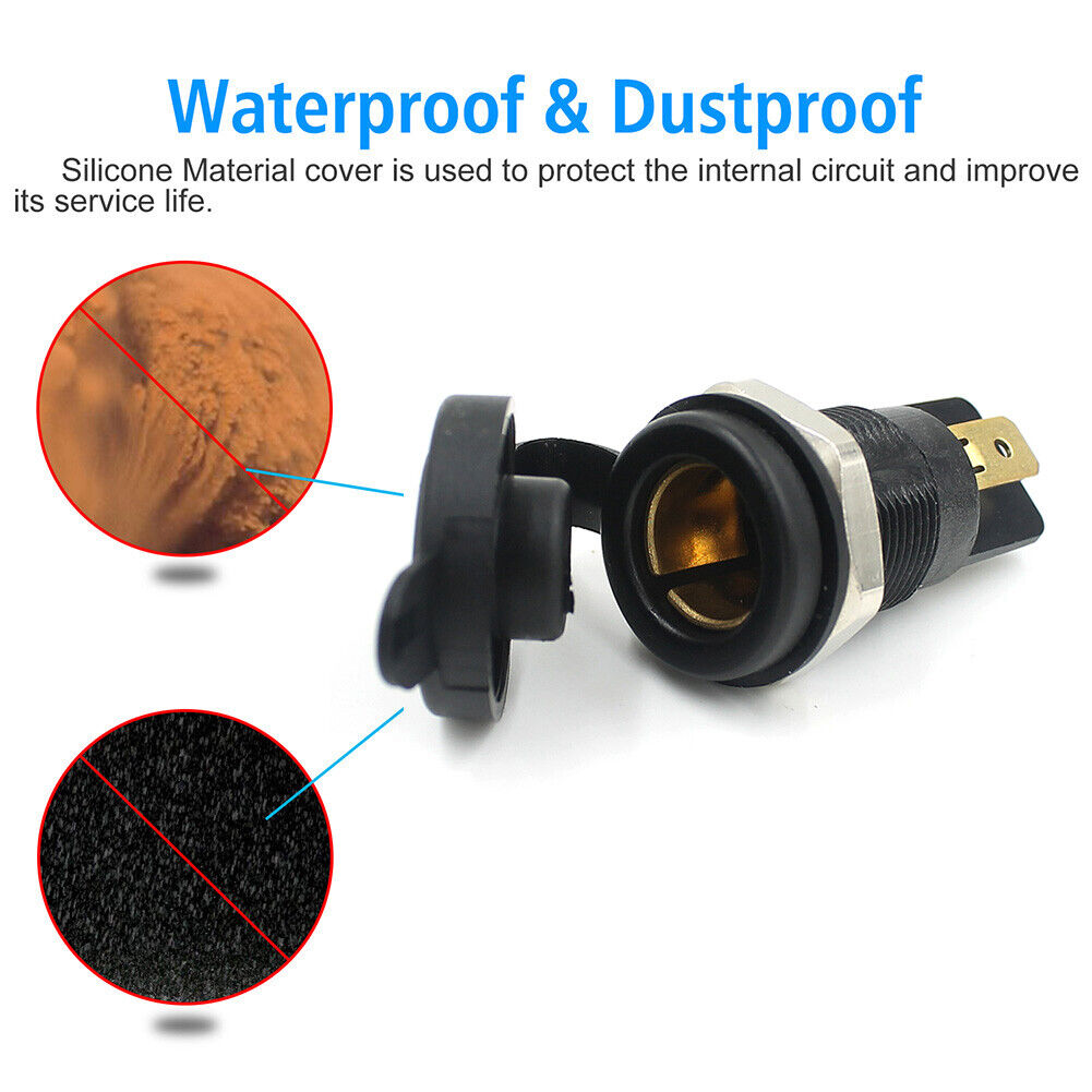 CS-049A1 EU Car Cigarette Lighter Socket Outlet for 12V 24V Car Marine RV