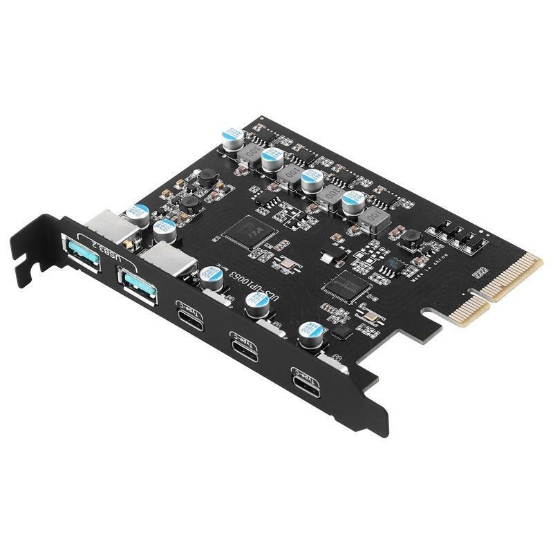 5 Ports USB 3.2 PCI Express Adapter Card Type C PCI-E Expansion PCIE USB 3.2 HUB