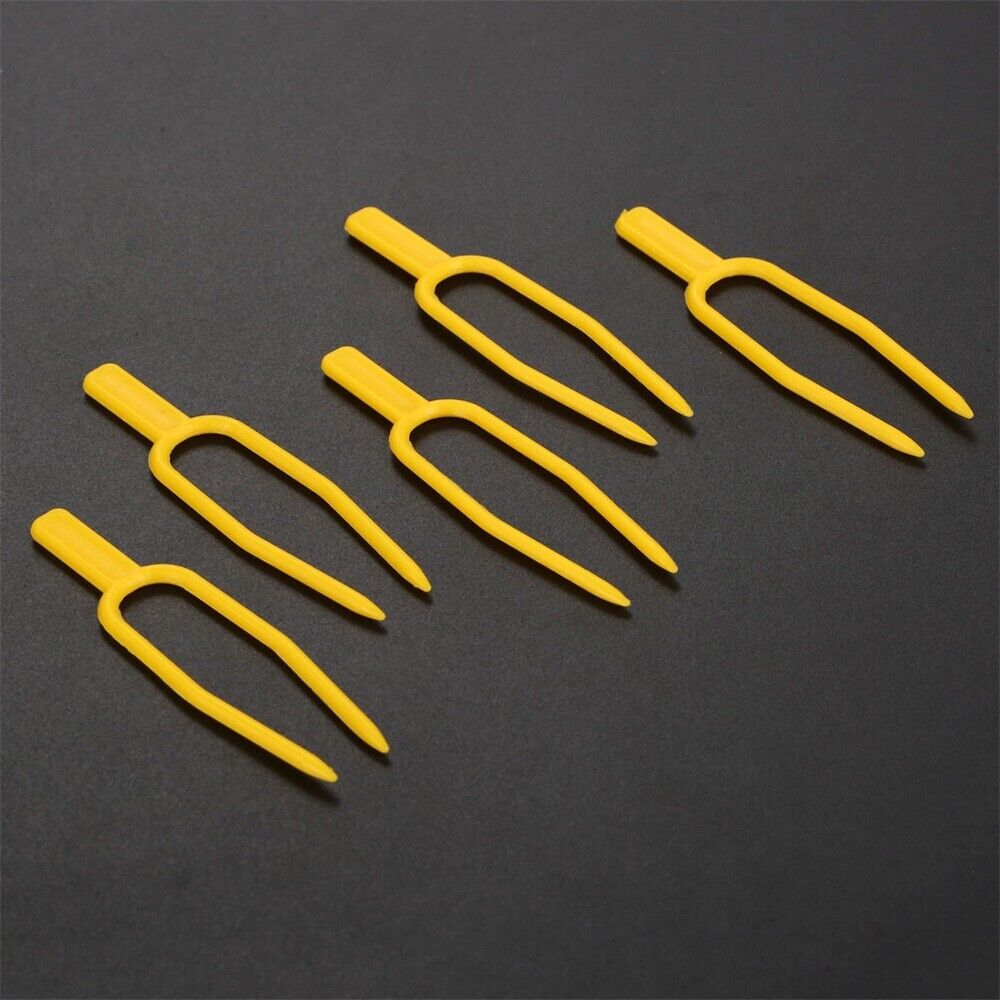 Plastic Garden Plant Clips Fasteners Greenhouse Fixture Fixing Clamp Fork 100X