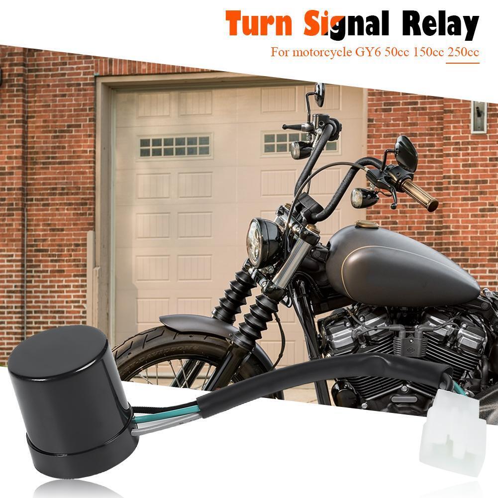 GY6 50cc 150cc 250cc 3 Wire 3Pin Round Turn Signal Relay Indicator Flasher