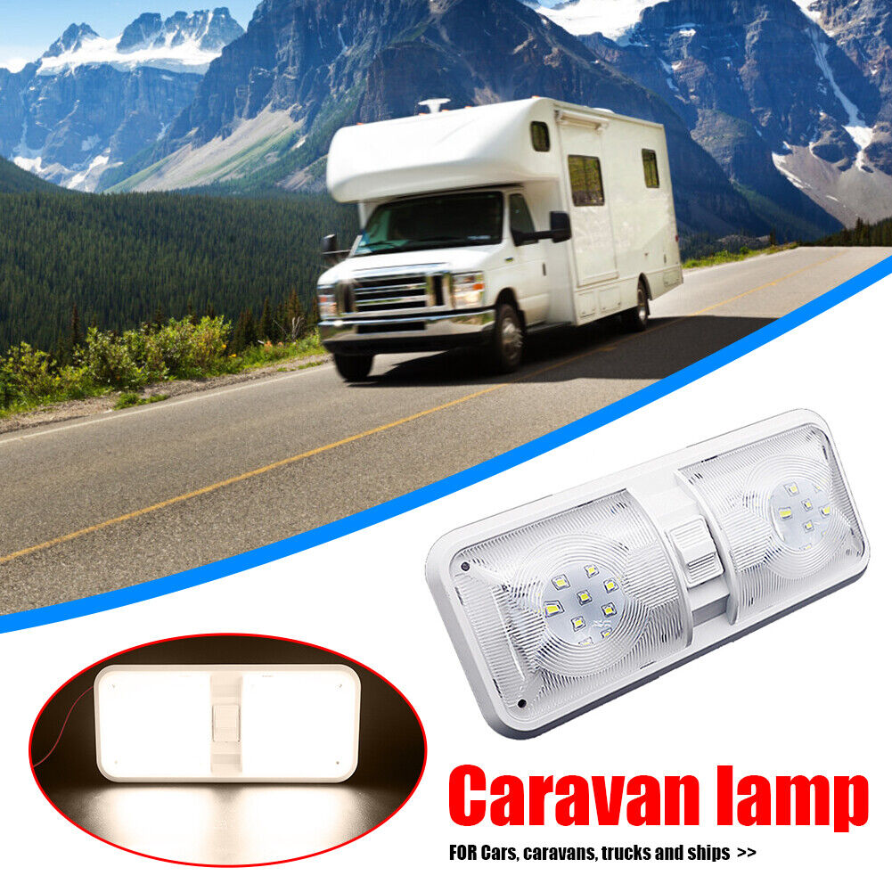 12V Dome Light Ceiling Lamp with Switch for RV Marine Boat Yacht Camper