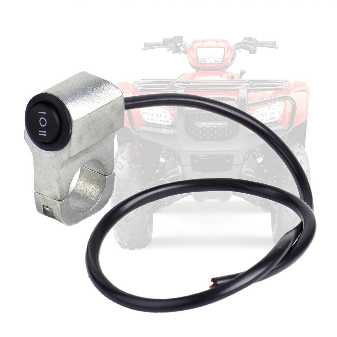 Motorcycle Handlebar Grip Headlight Spot Fog Light Indicator On Off Switch Li