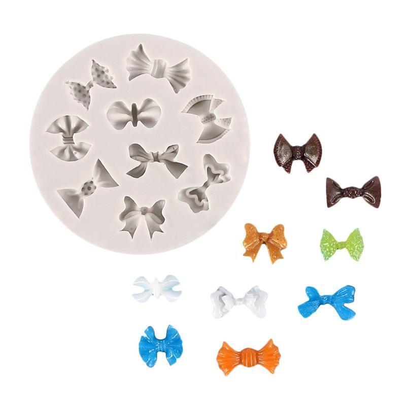 Bowknot Shapes Cake Moulds Fondant Moulds Chocolate Molds Silicone Material Mold