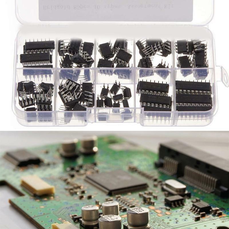 IC Chips NE555 PC817 ULN2003 ULN2803 LM324 LM358 LM386 LM393 UA741 NE5532 85pcs