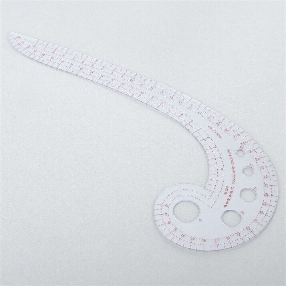 Sewing Tools Plastic Curve Ruler Styling Design Ruler French Curve Comma Shaped
