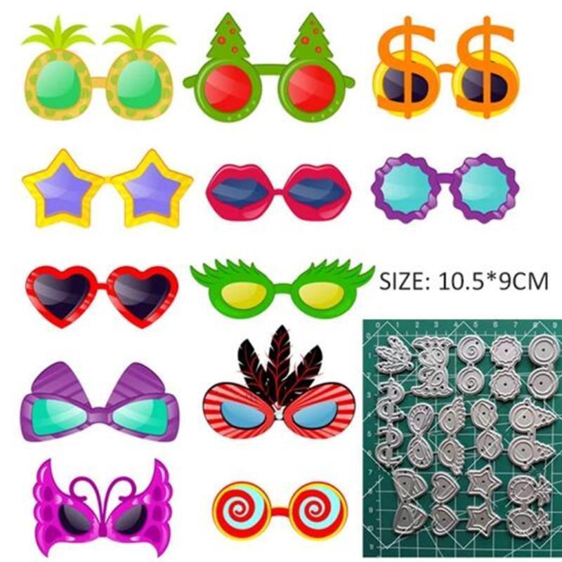 Eyeglasses Metal Cutting Dies Stencils Die Cut Template DIY Scrapbooking Album