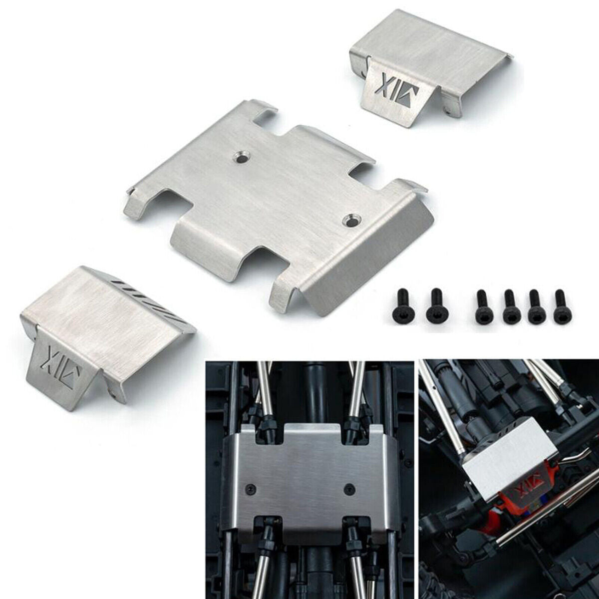 NEW Chassis Armor Axle Protection Skid Plate Set For 1/10 RGT 86190 RC Car Truck