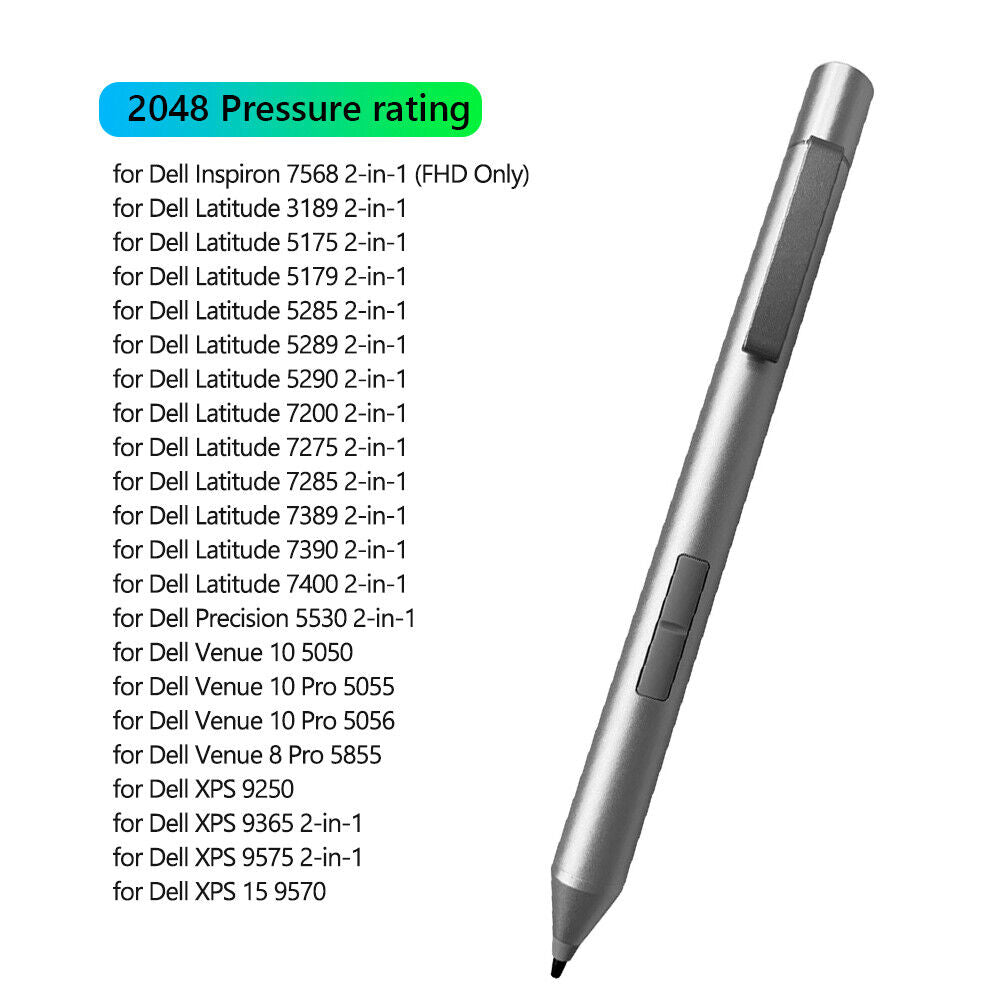 PN556W Sensitive Stylus Pen for Dell 7285 7390 7400 XPS 9250 Tablet Laptop