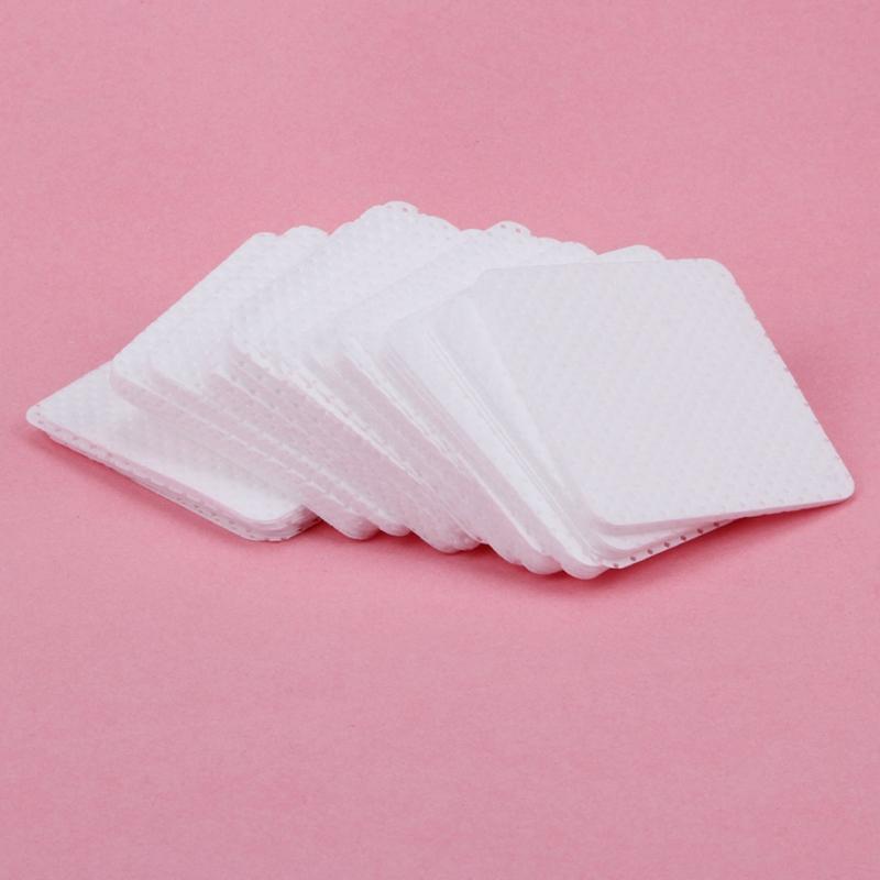 100pcs Cotton Pads Nail Polish Remover Cotton Wipes UV Gel Tips Remover Cleaner