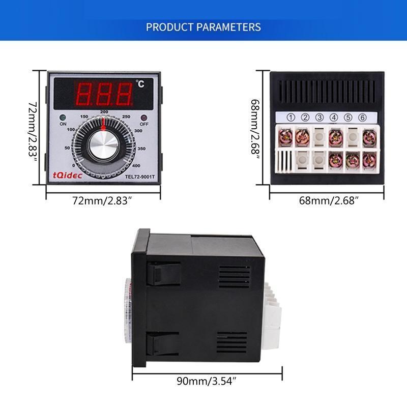 PID Temperature Controller Meter Indicator Digital Programmable Thermostat