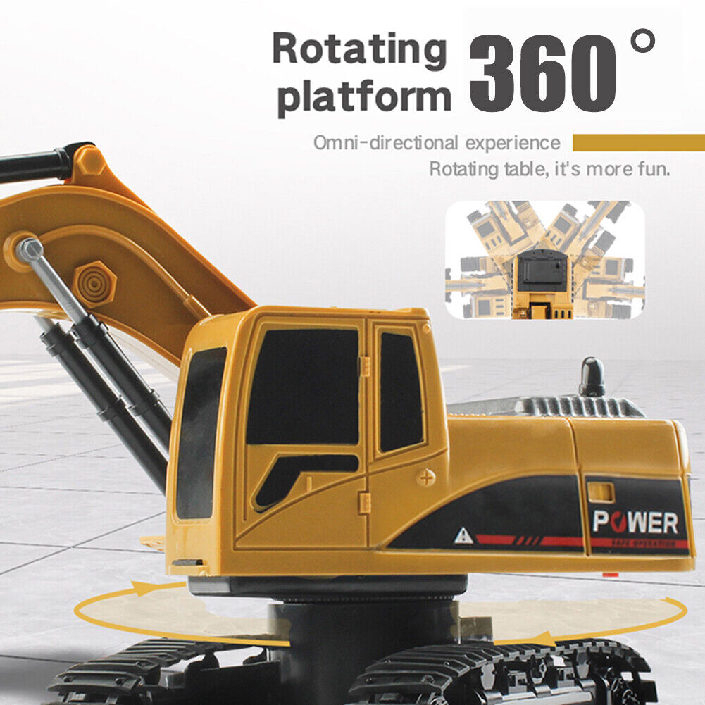 5CH RC Excavator 1/24 Engineering Crawler Car Vehicle with Light Music