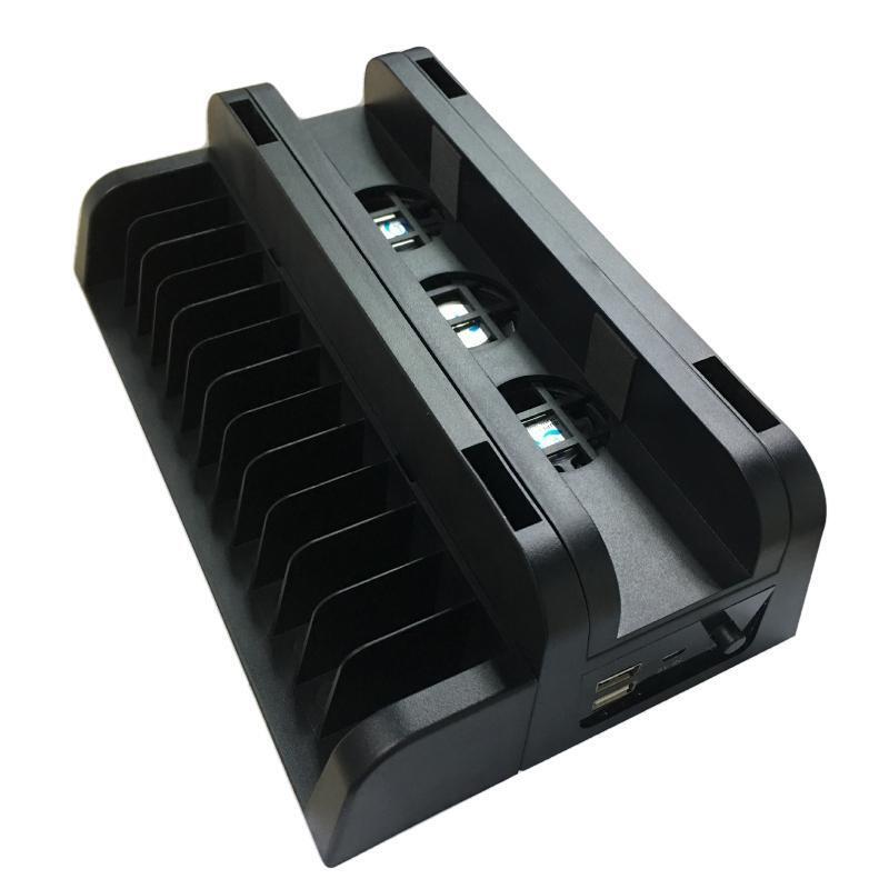 Vertical Cooling Stand Controller Charger Holder with Dame Disc Slots for PS4