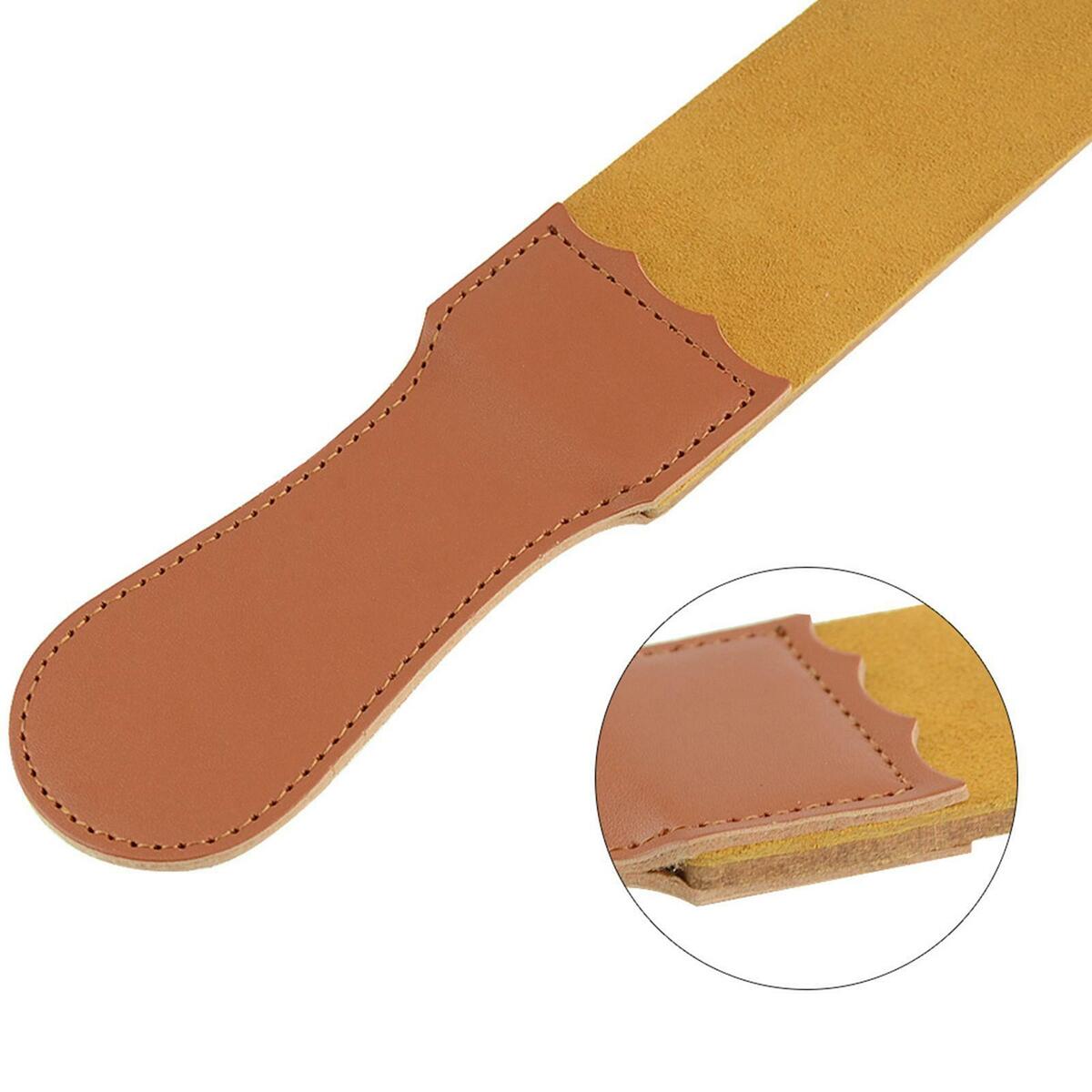 Straight  Strop Handmade Grain Leather  Cloth for Shaver