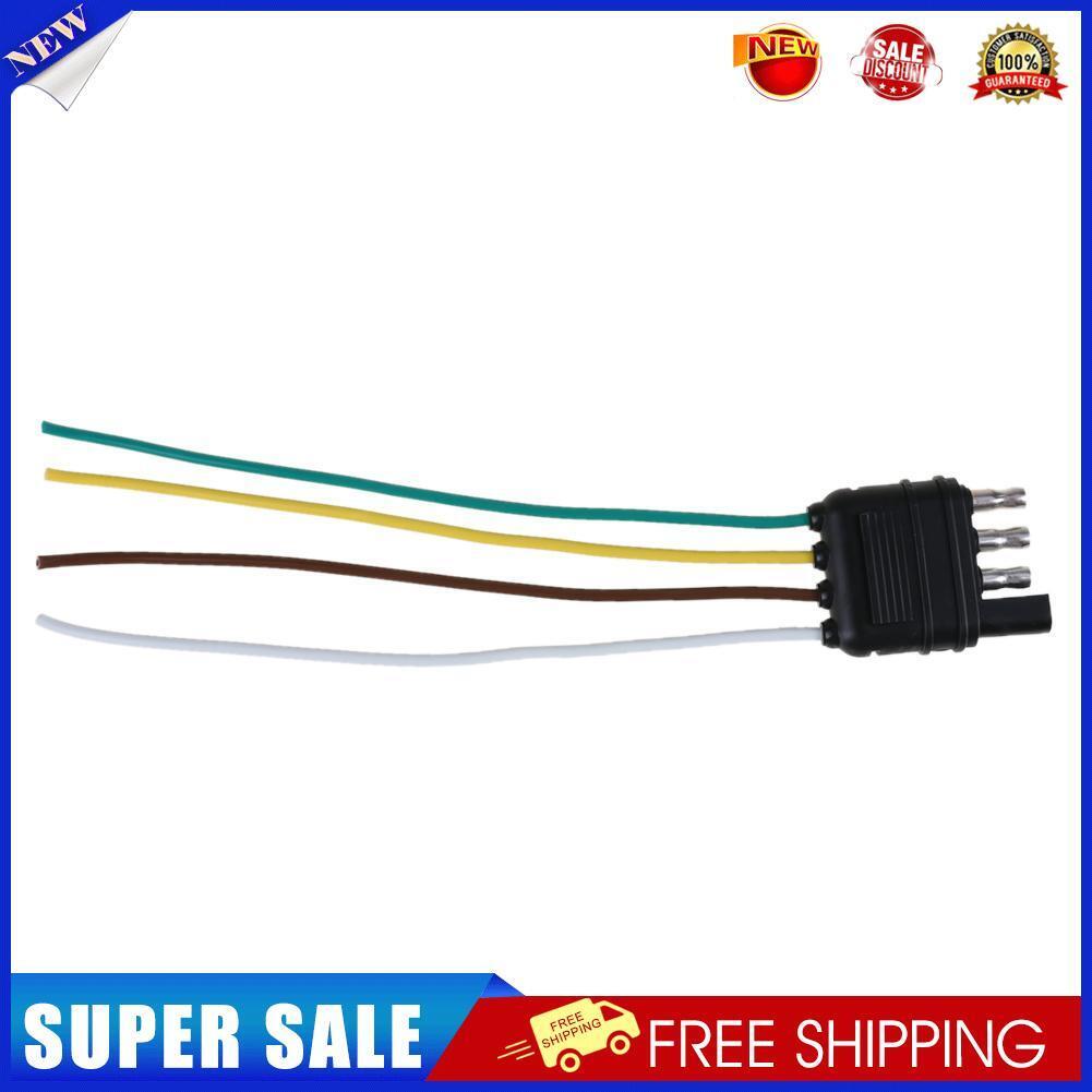 4 Pole Pin US Standard Truck Flat Wiring Harness Kit Side Only Trailer Plug