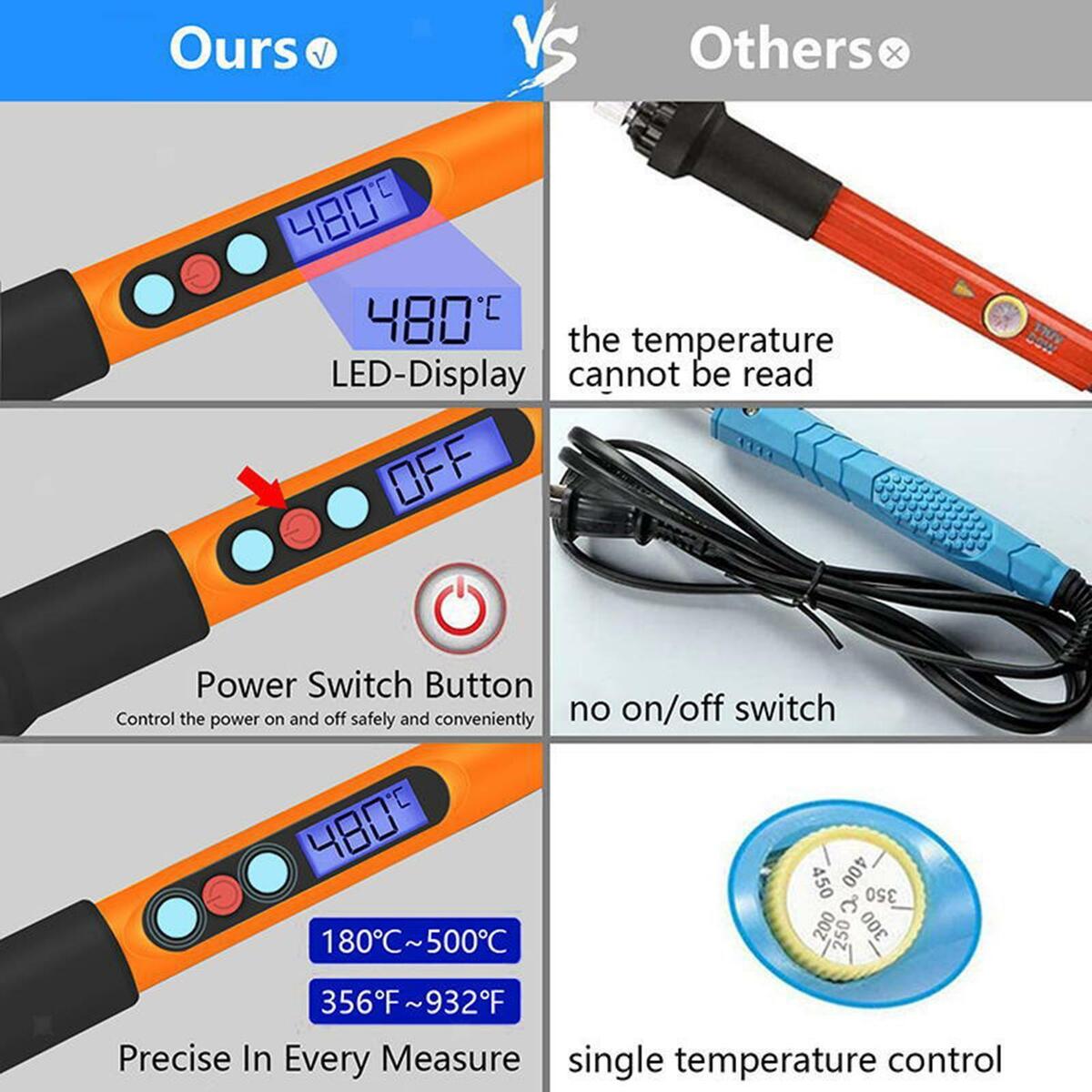 90W Electric Soldering Iron for Welding Electronics  Board Repair