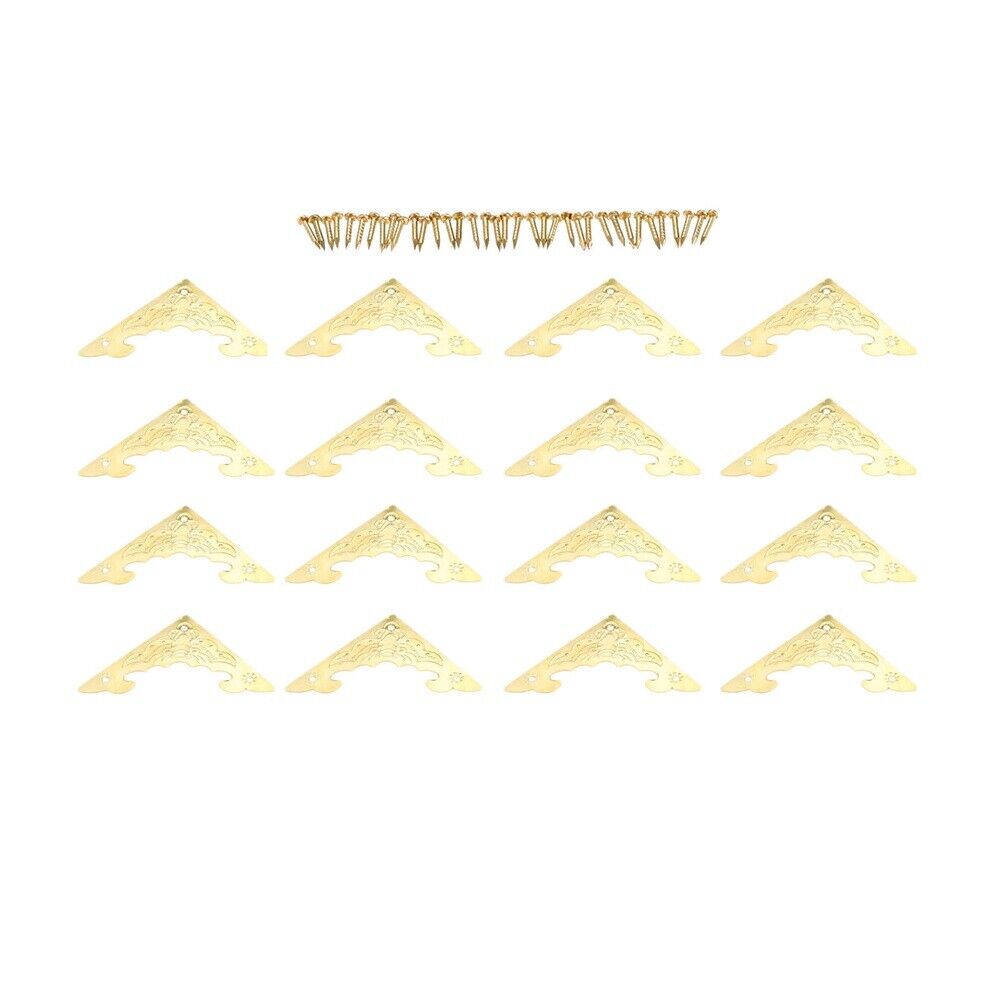 12Pcs Metal Guard Corner Decorative Protectors for Box Jewelry Gift Case Desk