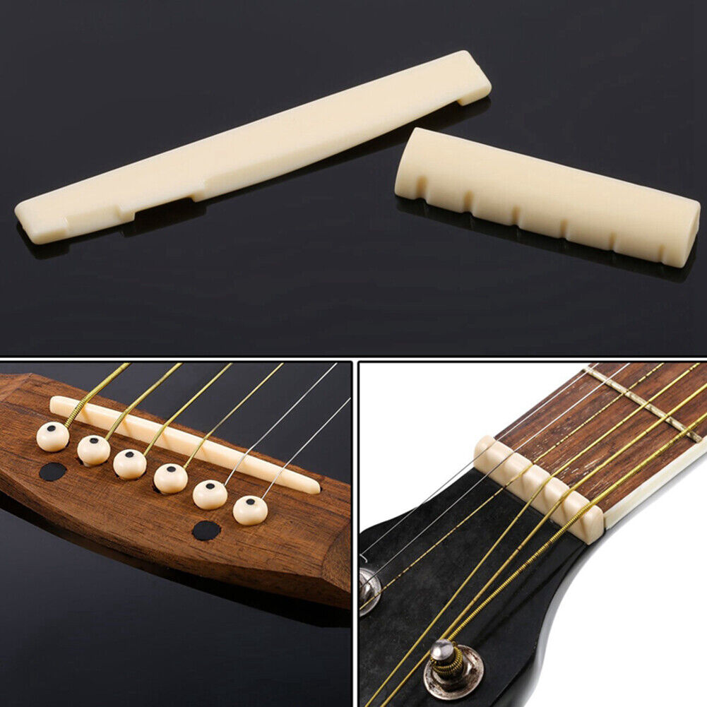 15pcs Acoustic Guitar Bridge Pins Nail Puller Remover Guitar Saddle Nut Set