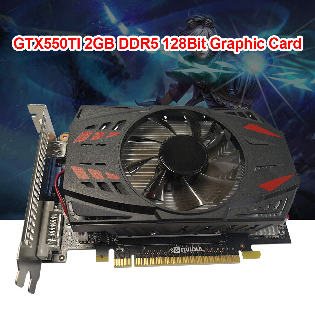 GTX550TI 2GB DDR5 128BIT Gaming Graphics Card with Cooling Fan Video Card