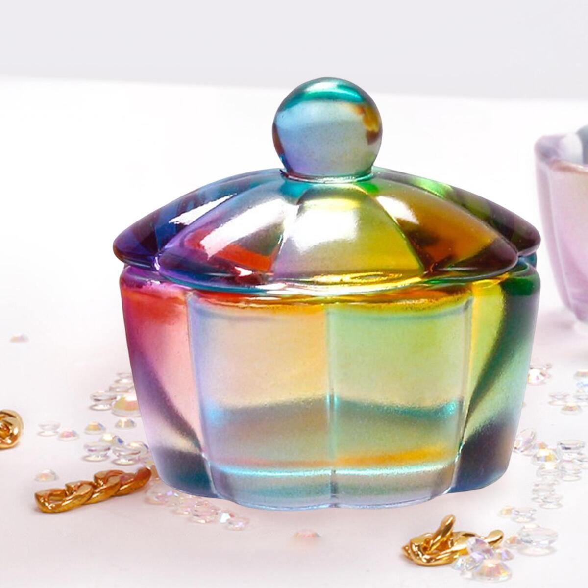 3Pcs Nail Art Crystal Glass Bowl Cup for Nail Salon  Glassware