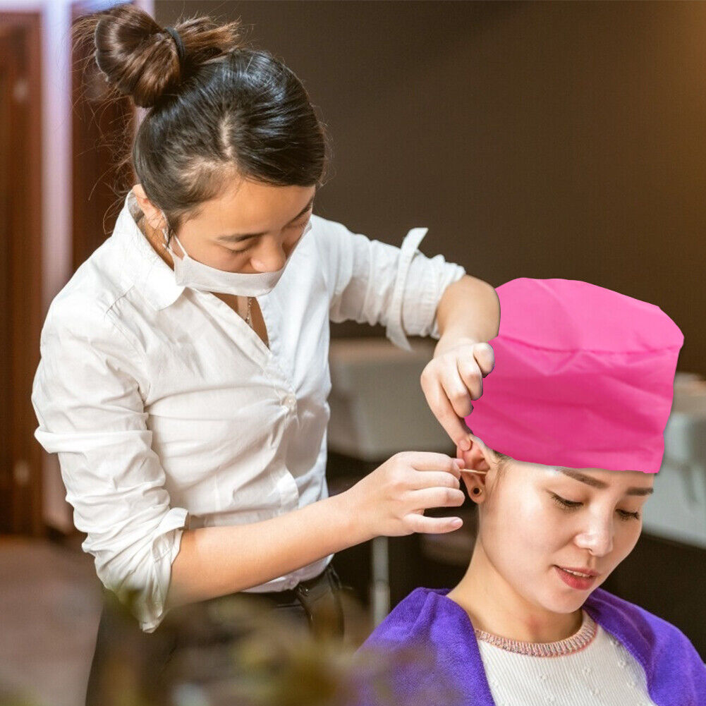Hair Drying Cap Bonnet Hood Blow Dryer Attachment Hair Care Tools (Pink)