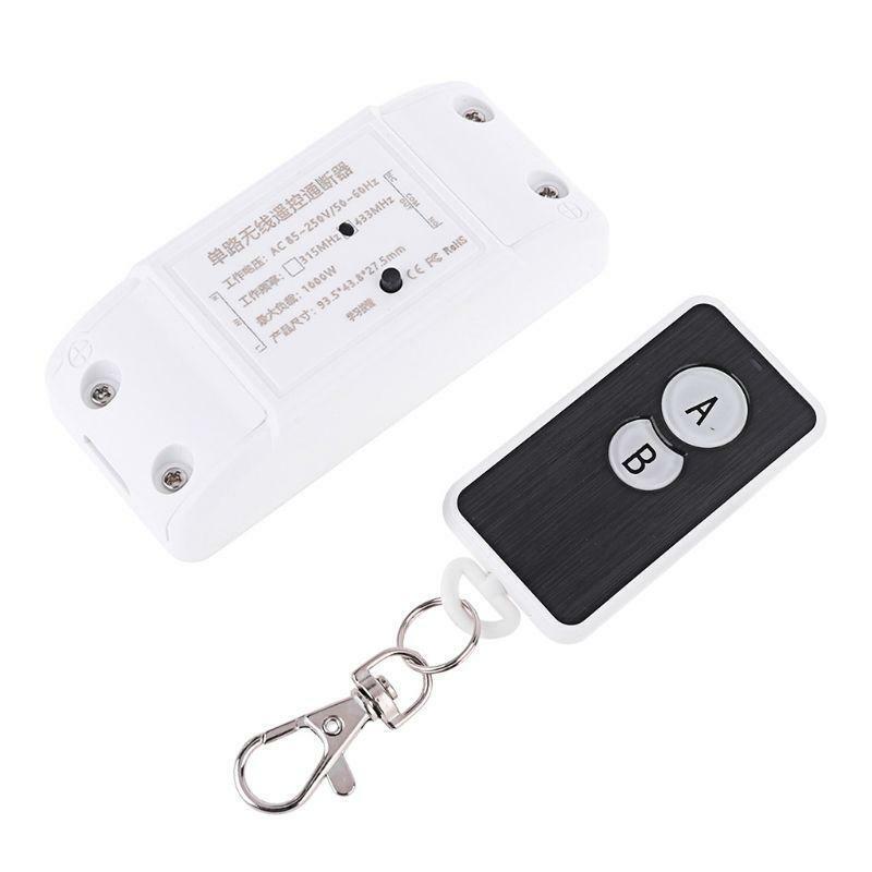 High Power AC85V-250V Single Light Lamp Switch 2 Channel Wireless Remote Control