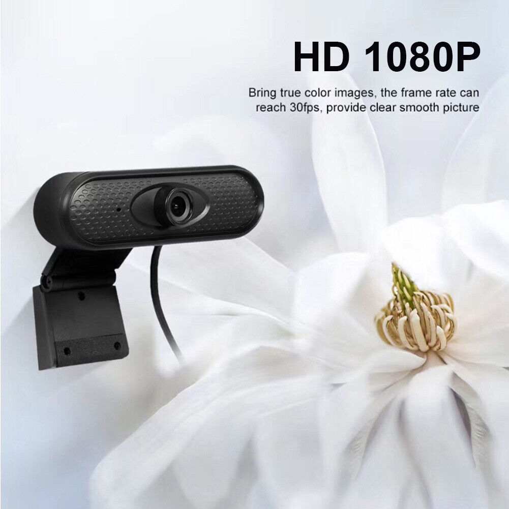 2MP USB Webcam with Built-in Mic Manual Focus 1080P HD PC TV Web Camera