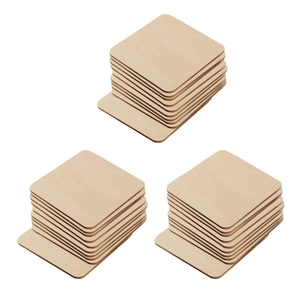 30pcs Unfinished  Cutouts en Blank Cards Pieces to Paint